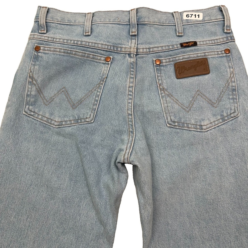 Wrangler 936GBH Cowboy Cut Jeans 30x32 Light Wash Vintage Western Straight Leg